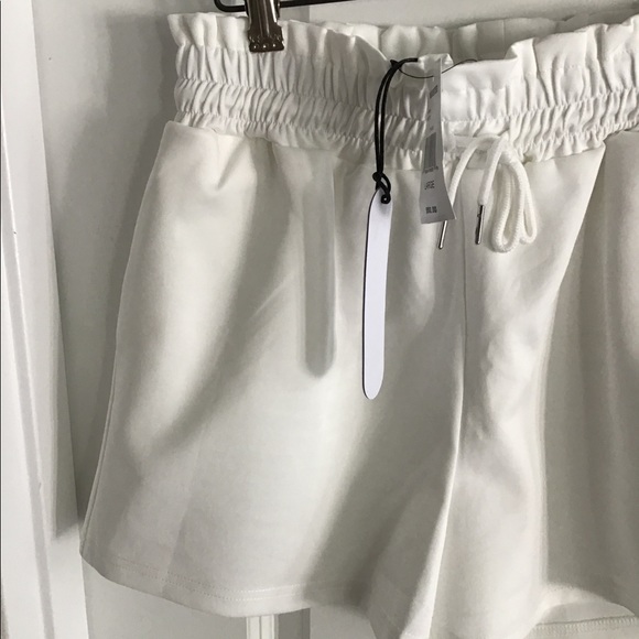 Waisted Ladies Drawstring Elastic Waist Shorts - Picture 4 of 7